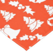 Rood kerstpatroon tafelkleed (Gekanteld)