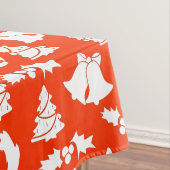 Rood kerstpatroon tafelkleed (Voorbeeld)