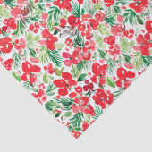 Rood kerstpatroon waterverf tissuepapier (Detail)