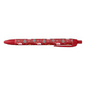 Rood kerstpatroon zwarte inkt pen (Bodem)