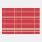 Rood kerstrecensie van inpakpapier vel (Voorkant)