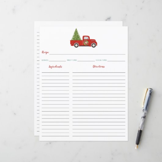 Rood kersttruck en Multomap ontvangen (Voorkant / Achterkant in situ)