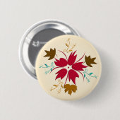 Rood kerstventilator Button (Voorkant /achterkant)