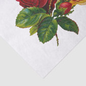 Rood, kever en roze rozen tissuepapier (Detail)