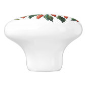 Rood-kinderpannen Botanische ronde knop (Zijkant)