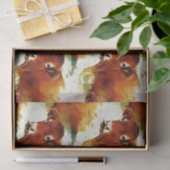 Rood koeienschilderen tissuepapier (Geschenk)