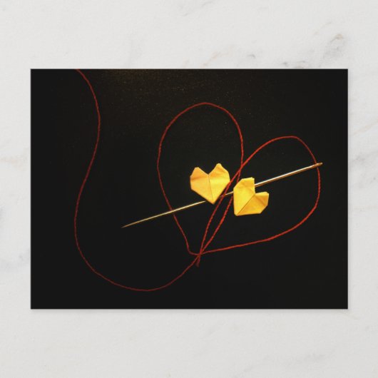 Rood koord van Vate Briefkaart (Voorkant)