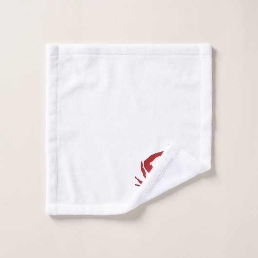 Rood krab Patroonbalkset Bad Handdoek (Wasdoekje)