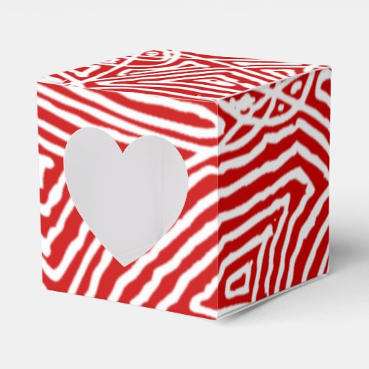 Rood krabbelpatroon bedankdoosjes (Voorkant Zijde)