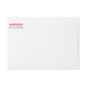 Rood label Afstuderen rood Pet (Voorkant)