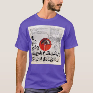 Rood label Dog en Record Player — Grote artiesten T-shirt