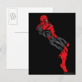 Rood lantaarnkorps - Rage Leaning 1 Briefkaart (Voorkant / Achterkant)