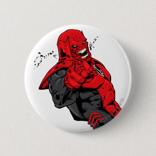 Rood lantaarnkorps - Rage Leaning 1 Ronde Button 5,7 Cm