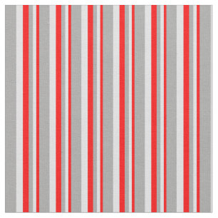 Rood, Lavendel & Donkergrijs Grijs Gekleurd Streep Stof