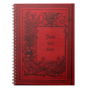 Rood leder Kijk  Hoesje Gothic notitieboek