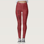 Rood leder leggings (Voorkant)