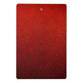 Rood leder mini klembord (Achterkant)