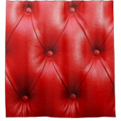 Rood leder textuur douchegordijn (Voorkant)