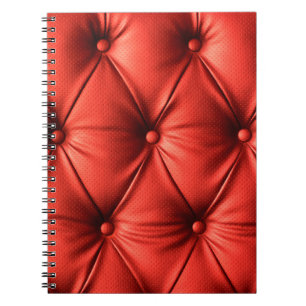 Rood leder, textuur notitieboek