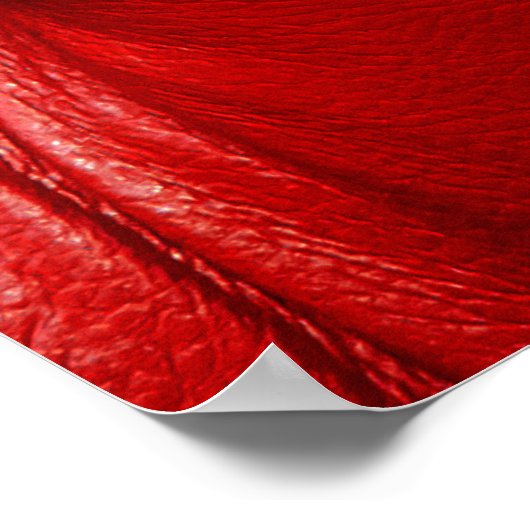 Rood leder textuur poster (Hoek)