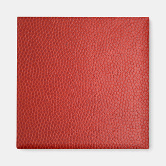 Rood lederen textiel magneet