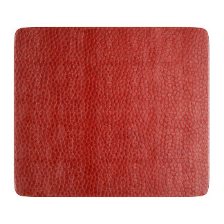 Rood lederen textiel snijplank