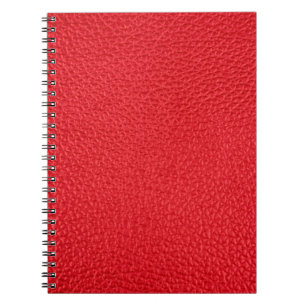 Rood lederen textuur notitieboek