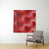 Rood leer: bekledingspatroon elegantie. wandkleed (In Situ (horizontaal))