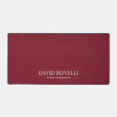 ROOD Leer Mannelijke Gepersonaliseerde Elegante NA Bureaumat (Voorkant)