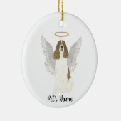 Rood Leverwit Engelse Springer Spaniel Sympathie  Keramisch Ornament (Rechts)