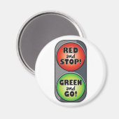 Rood licht groen licht magneet (Voorkant / Achterkant)