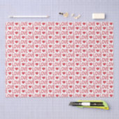 Rood Liefde Patroon Tissue Paper Tissuepapier (Craft)