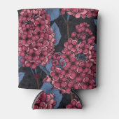 Rood lila op donkerblauw blikjeskoeler (Voorkant)