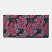 Rood lila op donkerblauw bureaumat (Voorkant)