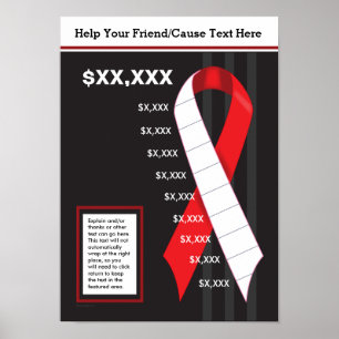 Rood lint als gage poster