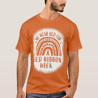 Rood lintgewicht Shirt We Draag Rood lintweek Awar