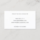 Rood Logo Hout Visitekaartje (Achterkant)