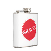 Rood Logo met grindfietsen Heupfles (Rechts)