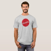 Rood Logo met grindfietsen T-shirt (Voorkant volledig)