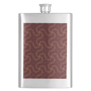 Rood Luxe Wavy Stripes Patroon Flacon