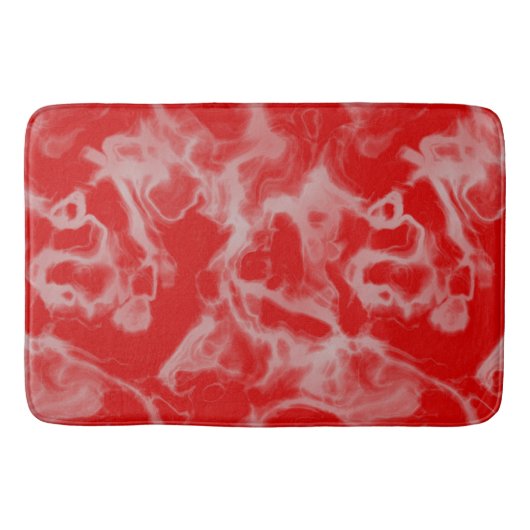 rood marmer abstract badmat (Voorkant)