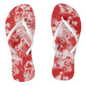 rood marmeren werveling Abstract Teenslippers (Voetbed)
