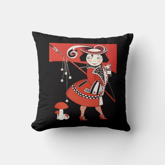 Rood meisje kussen (Voorkant)