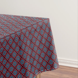 Rood Met Blauwe Diamant Tafelkleed