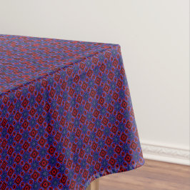 Rood Met Blauwe Sterren Tafelkleed