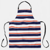 Rood met blauwe strepen schort (Voorkant)