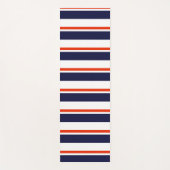 Rood met blauwe strepen yogamat (Voorkant)