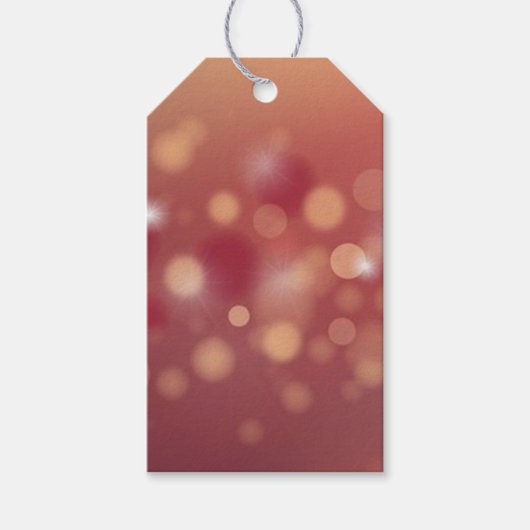 Rood met feestdag — Gift Labels Cadeaulabel (Voorkant)