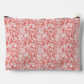 ROOD MET INGEWIKKELDE WITTE KANT LOOK ETUI (Achterkant)