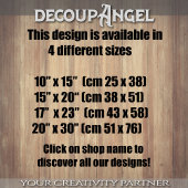 Rood met paraplu en papavers - Decoupage - Tissuepapier